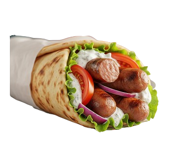 Sausage Souvlaki Wrap 